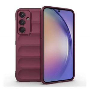 Protectie din silicon pentru telefon (rezistenta la socuri, protectie camera, 3D) BURGUNDY Samsung Galaxy A55 5G (SM-A556)