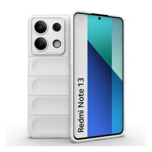 Protectie din silicon pentru telefon (rezistenta la socuri, protectie camera, 3D) ALB Xiaomi Redmi Note 13 4G