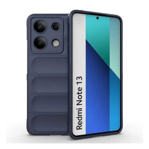 Protectie din silicon pentru telefon (rezistenta la socuri, protectie camera, 3D) ALBASTRU INCHIS Xiaomi Redmi Note 13 4G