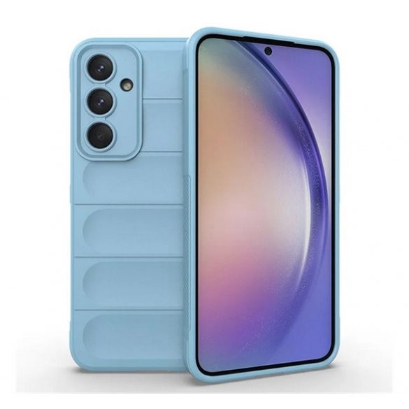 Husă silicon pentru telefon (rezistent la șocuri, protecție cameră, 3D) LIGHT albastruSamsung Galaxy A55 5G (SM-A556)