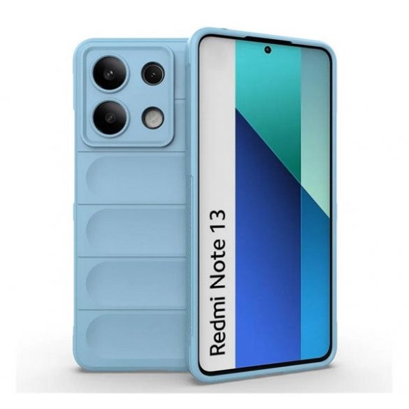 Protectie din silicon pentru telefon (rezistenta la socuri, protectie camera, 3D) ALBASTRU DESCHIS Xiaomi Redmi Note 13 4G