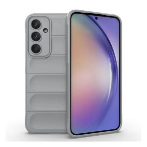 Protectie din silicon pentru telefon (rezistenta la socuri, protectie pentru camera, 3D) GRI DESCHIS Samsung Galaxy A55 5G (SM-A556)