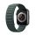 Curea de schimb DUX DUCIS BL (dimensiune personalizată, mică, silicon, model convex, magnetică) VERDE ÎNCHIS Apple Watch Series SE 40mm, Watch Series SE 2 40mm, Watch Series 6 40mm