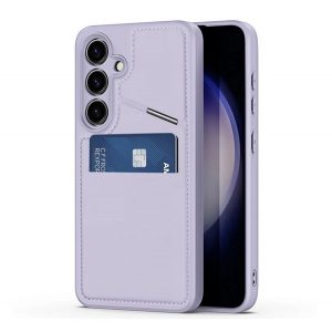 Protectie de telefon din silicon DUX DUCIS RAFI II MAG (suport, buzunar pentru card, RFID, MagSafe) PURPLE Samsung Galaxy S24 Plus (SM-S926)