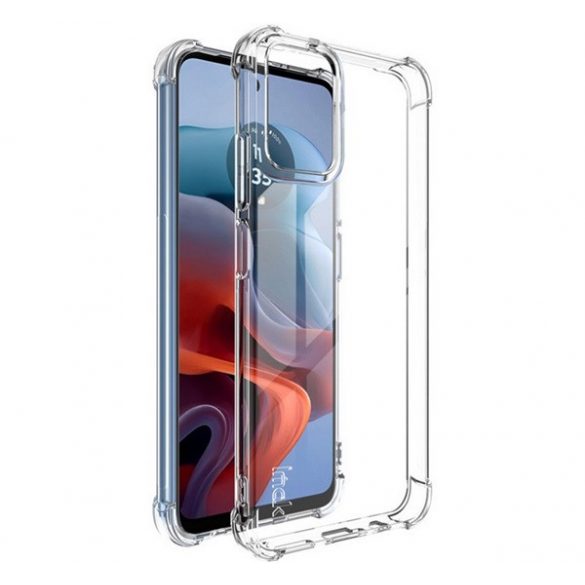 Protector de telefon din silicon IMAK (rezistenta la impact, colt cu perna de aer) TRANSPARENT Motorola Moto G34 5G (XT-2363)