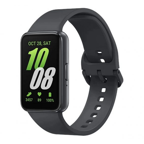 Brățară inteligentă bluetooth SAMSUNG Galaxy Fit 3 (curea din silicon, contor de activitate, 5 ATM, impermeabilă IP68) GR ÎNCHIS