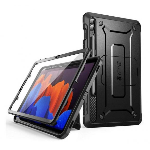 SUPCASE UNICORN BEETLE PRO protector de telefon din plastic (protecție 360°, rezistență puternică la impact, față din plastic) NEGRU Samsung Galaxy Tab S9 FE Plus LTE (SM-X616), Galaxy Tab S9 FE Plus WIFI (SM-X610)