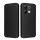 Carcasa in picioare, efect piele (FLIP, deschidere laterala, suport de masa, model carbon) NEGRU Xiaomi Redmi Note 13 4G