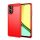 Protector de telefon din silicon (rezistenta la impact, colt cu perna de aer, periat, model carbon) RED Realme C67 4G