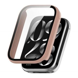 Rama din plastic (rezistenta la impact + sticla protectoare pentru ecran) ROZ Xiaomi Smart Band 8 Pro