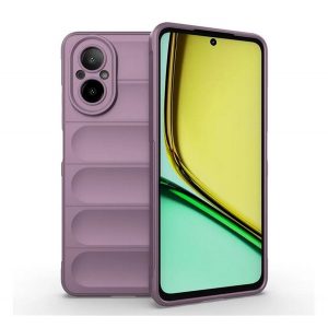 Protectie din silicon pentru telefon (rezistenta la socuri, protectie camera, 3D) PURPLE Realme C67 4G