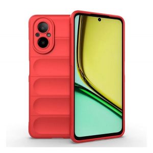 Protectie din silicon pentru telefon (rezistenta la socuri, protectie camera, 3D) RED Realme C67 4G