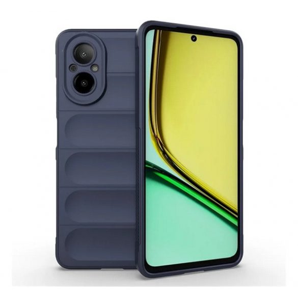 Protectie din silicon pentru telefon (rezistenta la socuri, protectie camera, 3D) ALBASTRU INCHIS Realme C67 4G