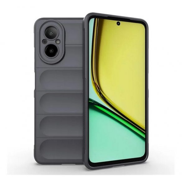 Protectie din silicon pentru telefon (rezistenta la socuri, protectie camera, 3D) DARK GREY Realme C67 4G