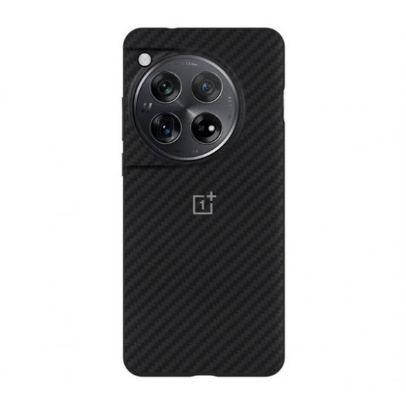 Protector telefon ONEPLUS aramid (rezistenta la impact, model carbon) NEGRU OnePlus 12 5G