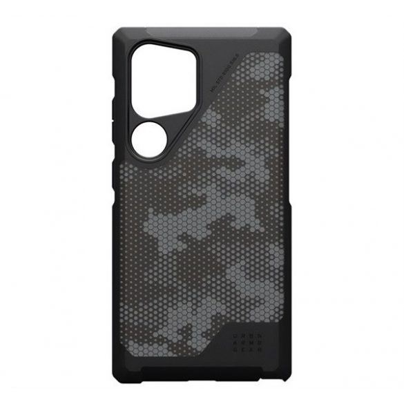 Protectie de telefon din plastic UAG METROPOLIS LT (cadru din silicon, rezistenta puternica la impact, MagSafe, model teren) NEGRU Samsung Galaxy S24 Ultra (SM-S928)