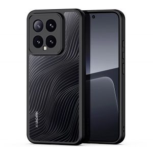 DUX DUCIS AIMO plastic protecțiede telefon (rezistent la șocuri, cadru de silicon, protecțiede cameră, mat, val) negru Xiaomi 14 5G