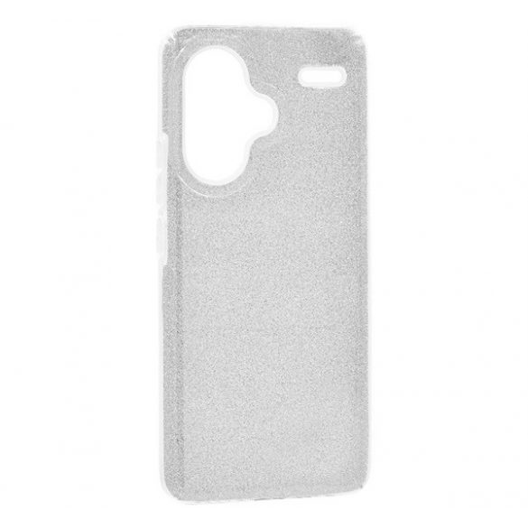 Protectie de telefon din silicon (interior din plastic, spate lucios) SILVER Xiaomi Redmi Note 13 Pro Plus 5G