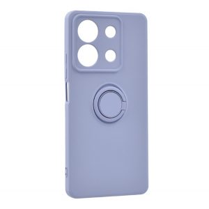 Protector de telefon din silicon (inel de fixare, interior din microfibra de pluș, magnetic, protector pentru cameră) PURPLE Xiaomi Redmi Note 13 5G