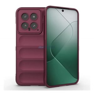 Protectie din silicon pentru telefon (rezistenta la impact, protectie camera, 3D) BURGUNDY Xiaomi 14 5G