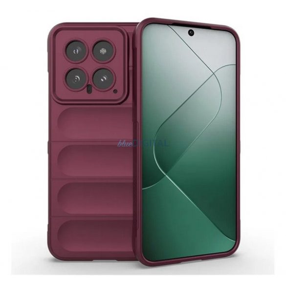 Protectie din silicon pentru telefon (rezistenta la impact, protectie camera, 3D) BURGUNDY Xiaomi 14 5G