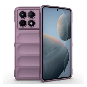 Protector de telefon din silicon (rezistenta la socuri, protectie camera, 3D) PURPLE Xiaomi Poco X6 Pro 5G