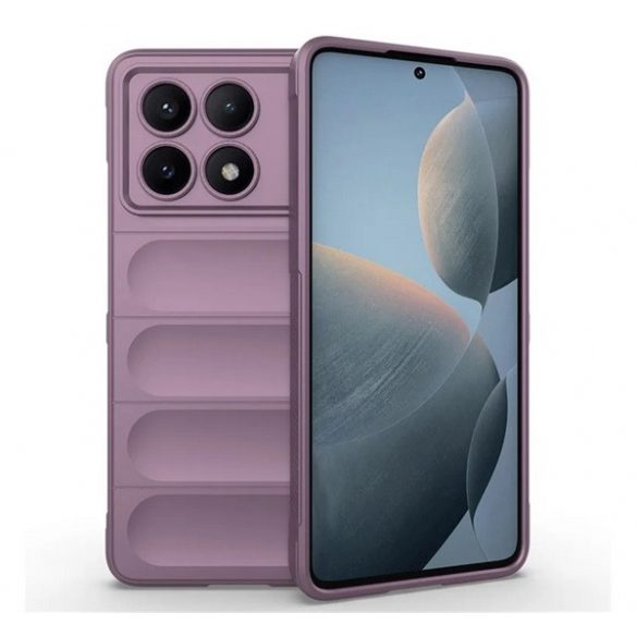 Protector de telefon din silicon (rezistenta la socuri, protectie camera, 3D) PURPLE Xiaomi Poco X6 Pro 5G