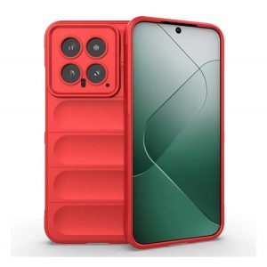 Protectie din silicon pentru telefon (rezistenta la socuri, protectie camera, 3D) RED Xiaomi 14 5G