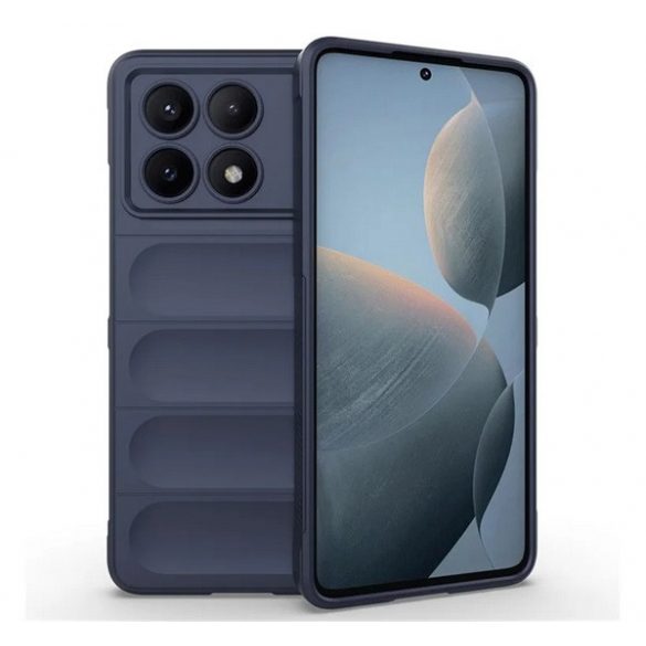 Protectie din silicon pentru telefon (rezistenta la socuri, protectie camera, 3D) ALBASTRU INCHIS Xiaomi Poco X6 Pro 5G