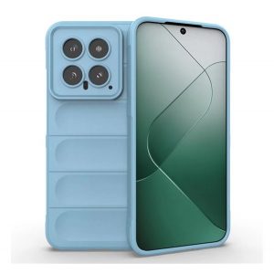 Protectie din silicon pentru telefon (rezistenta la socuri, protectie camera, 3D) ALBASTRU DESCHIS Xiaomi 14 5G