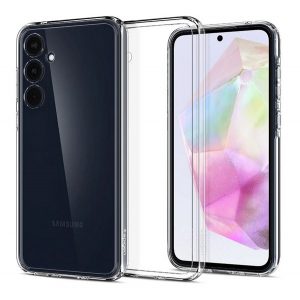 Protectie telefon SPIGEN ULTRA HYBRID din plastic (rezistenta la impact, cadru perna de aer) TRANSPARENT Galaxy A35 5G