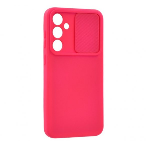 Protector din silicon pentru telefon (mat, interior din microfibră de pluș, protector pentru cameră) MAGENTA Samsung Galaxy A35 5G (SM-A356)