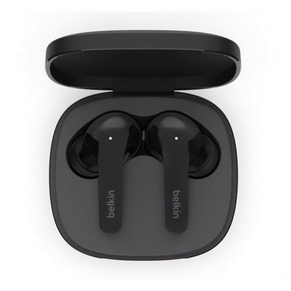 Căști bluetooth BELKIN SOUNDFORM FLOW STEREO (v5.2, TWS, microfon, filtru activ de zgomot, IPX5 + carcasă de încărcare) NEGRU