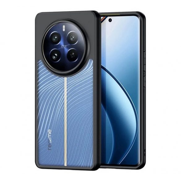 Protector de telefon din plastic DUX DUCIS AIMO (rezistenta la impact, cadru silicon, protectie camera, mat, val) NEGRU Realme 12 Pro Plus, 12 Pro