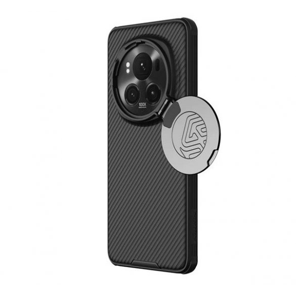 NILLKIN CAMSHIELD PROP plastic protecțiede telefon (cadru de silicon, rezistent la șocuri, protecțiede cameră, protecțiespate, cu dungi) negru Honor Magic6 Pro 5G