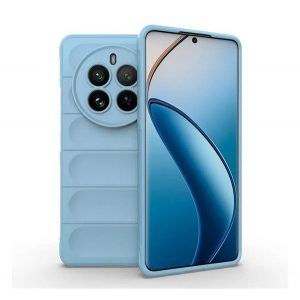 Protectie din silicon pentru telefon (rezistenta la socuri, protectie camera, 3D) ALBASTRU DESCHIS Realme 12 Pro Plus, 12 Pro