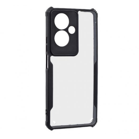 Protectie din silicon pentru telefon (rezistenta la impact, colt cu perna de aer, spate acrilic, protectie pentru camera) NEGRU Oppo A79