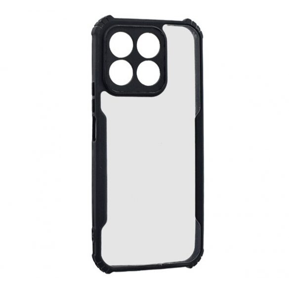 Protectie din silicon pentru telefon (rezistenta la impact, colt cu perna de aer, spate acrilic, protectie pentru camera) NEGRU Honor X8b