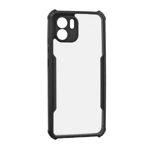 Protectie din silicon pentru telefon (rezistenta la impact, colt cu perna de aer, spate acrilic, protectie pentru camera) NEGRU Redmi A1, Redmi A2