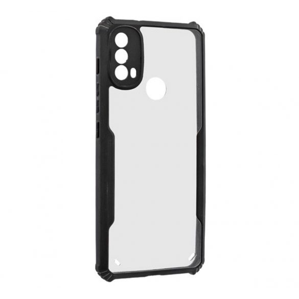 Protectie din silicon pentru telefon (rezistenta la impact, colt cu perna de aer, spate acrilic, protectie pentru camera) NEGRU Motorola Moto E20, Motorola Moto E30, Motorola Moto E40