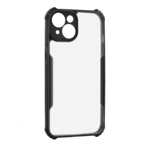 Protectie din silicon pentru telefon (rezistenta la impact, colt cu perna de aer, spate acrilic, protectie pentru camera) NEGRU iPhone 13