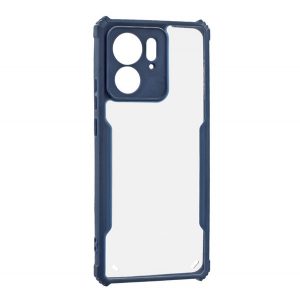 Protectie din silicon pentru telefon (rezistenta la impact, colt cu perna de aer, spate acrilic, protectie pentru camera) ALBASTRU INCHIS Motorola Edge 40