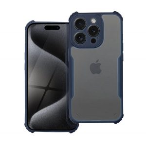 Protectie din silicon pentru telefon (rezistenta la impact, colt cu perna de aer, spate acrilic, protectie pentru camera) BLUE INCHIS iPhone 12 Pro Max