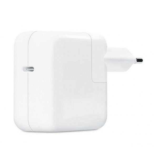 Încărcător APPLE priză tip C (30W, încărcător rapid PD, succesor MY1W2ZM/A) ALB