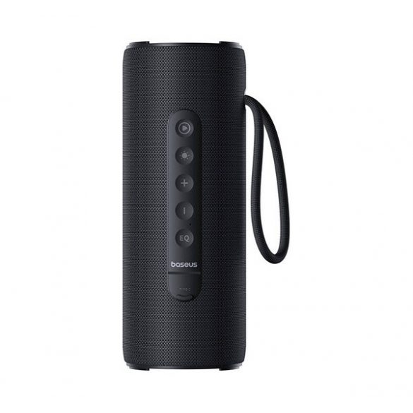 BASEUS AEQUR VO20 difuzor portabil bluetooth (v5.3, baterie internă de 2500 mAh, impermeabil IPX5, conector tip C) NEGRU