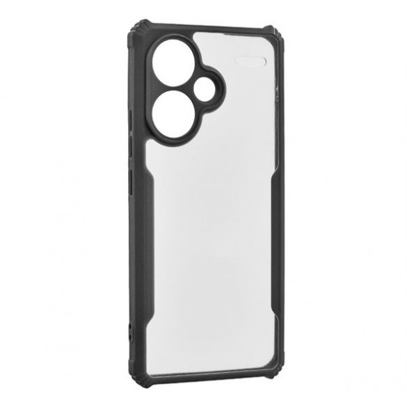 Protectie din silicon pentru telefon (rezistenta la impact, colt cu perna de aer, spate acrilic, protectie camera) NEGRU Xiaomi Redmi Note 13 Pro Plus 5G