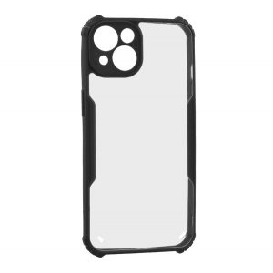 Protectie din silicon pentru telefon (rezistenta la impact, colt cu perna de aer, spate acrilic, protectie pentru camera) NEGRU Apple iPhone 14 Plus