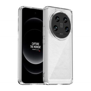 Protectie din plastic pentru telefon (cadru silicon, rezistenta la impact, spate transparent) TRANSPARENT Xiaomi 14 Ultra