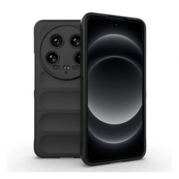 Protector de telefon din silicon (rezistenta la socuri, protectie camera, 3D) NEGRU Xiaomi 14 Ultra