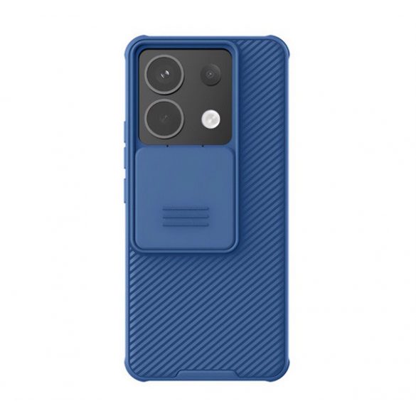 Protector de telefon din plastic NILLKIN CAMSHIELD (cadru din silicon, rezistenta la impact, protectie camera, dungi) ALBASTRU INCHIS Xiaomi Redmi Note 13 5G